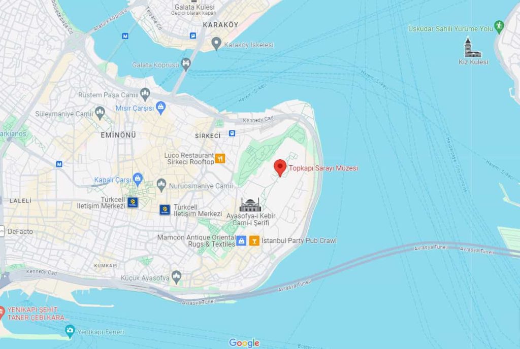 Topkapı sarayı nerede ve nasıl gidilir