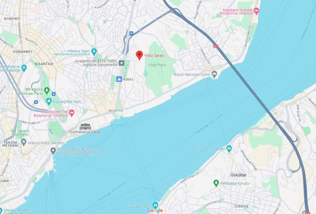 Yıldız Sarayı Ulaşım Bilgisi, Yıldız Sarayı'na Nasıl Gidilir