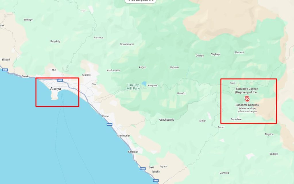 Alanya Sapadere Kanyonu Nerede ve Nasıl Gidilir
