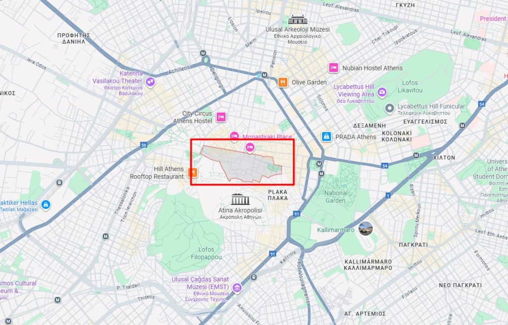 Monastiraki Meydanı’na Nasıl Gidilir