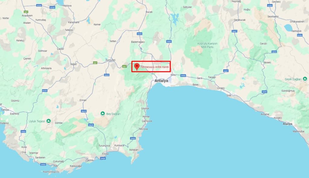 Termessos Antik Kenti Nerede ve Nasıl Gidilir