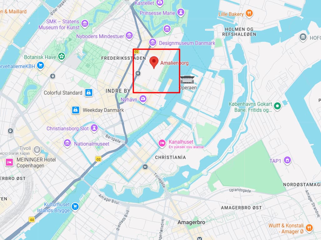 Amalienborg Sarayı Nerede ve Nasıl Gidilir