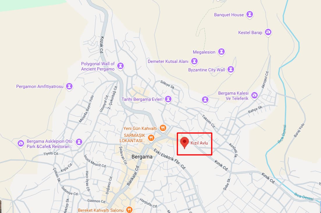 Bergama Kızıl Avlu'ya Nasıl Gidilir (Yol Tarifi)=