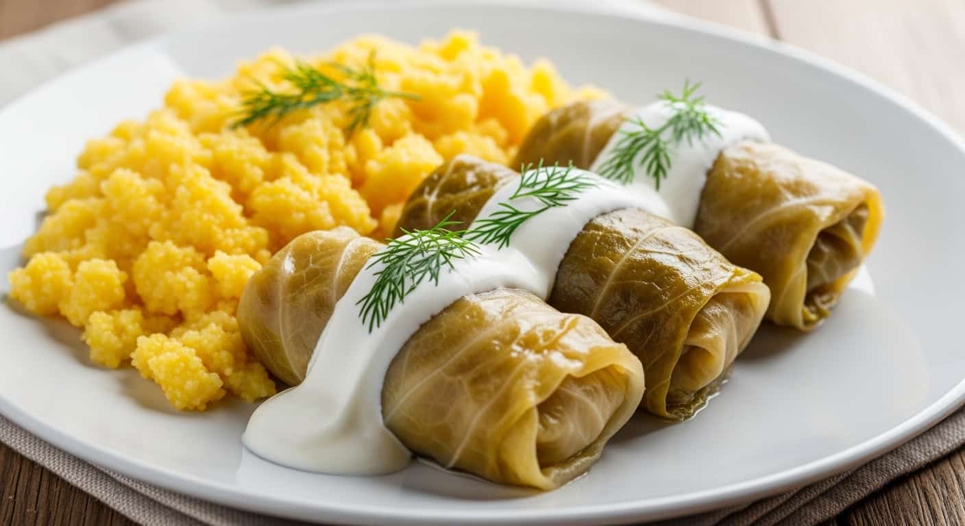 Bükreş'te Ne Yenir - Sarmale ve Mămăligă Tabağı