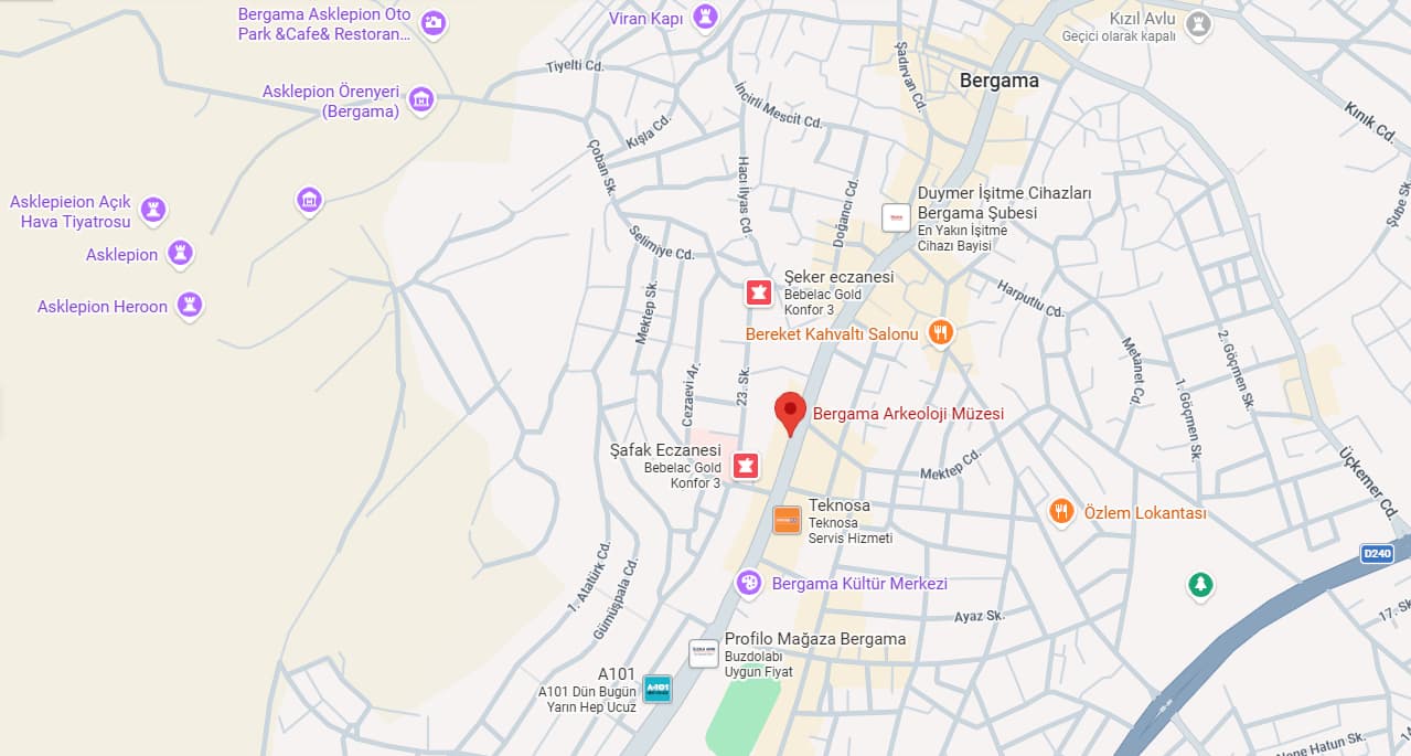 Bergama Arkeoloji Müzesi'ne nasıl gidilir