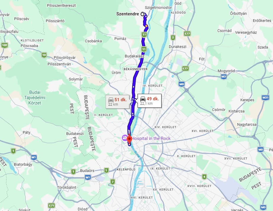 Budapeşte’den Szentendre’ye Nasıl Gidilir