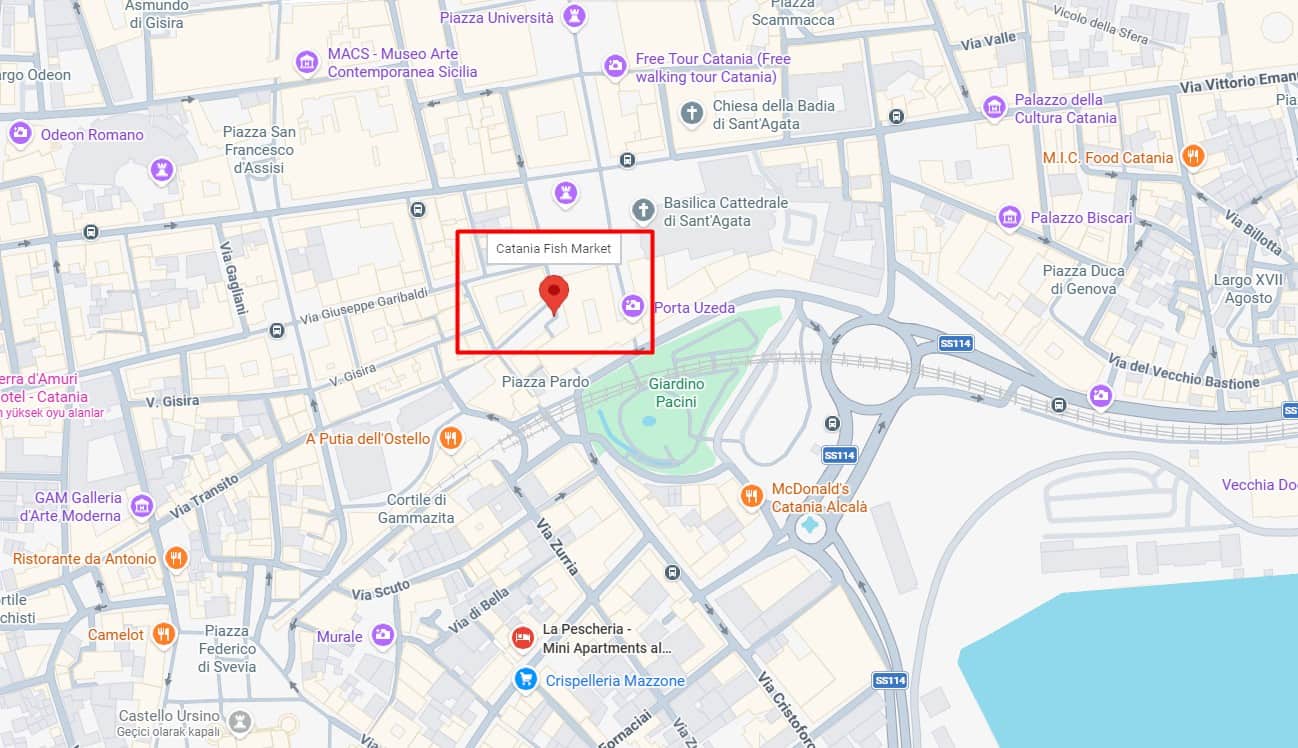 La Pescheria Nerede, Nasıl Gidilir