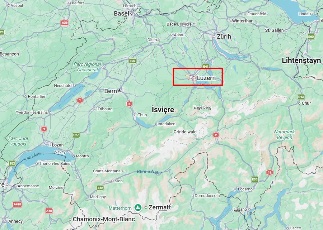 Luzern'e Nasıl Gidilir