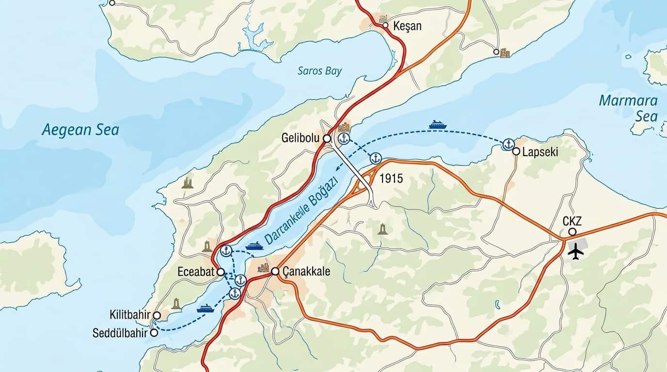Gelibolu'ya nasıl gidilirr