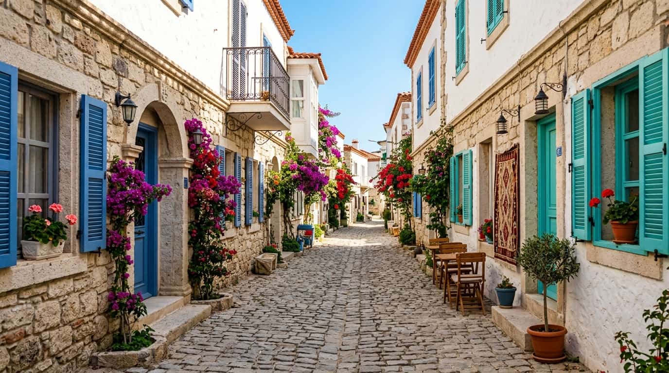 Alaçatı Taş Evler - Çeşme Gezilecek Yerler