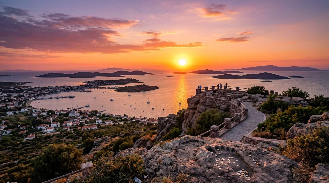 Şeytan Sofrası Ayvalık Gün Batımı