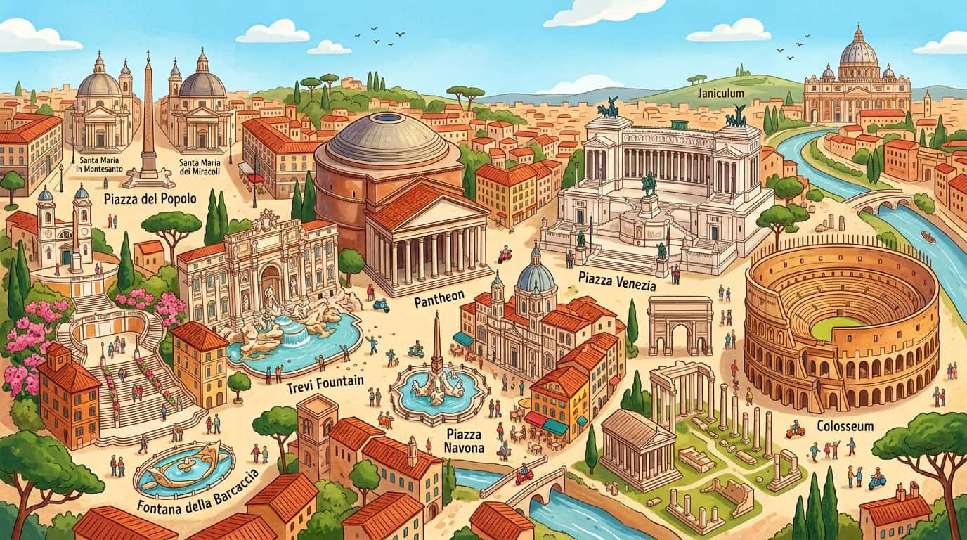 1 günlük Roma gezi rotası